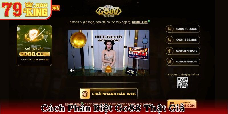 Có nhiều cách để nhận biết ứng dụng Go88 giả